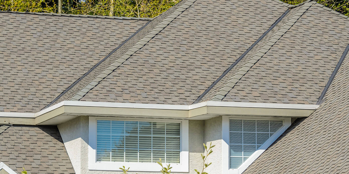 new shingle roof done by roofing company in kansas
