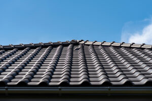 new tile roof installed