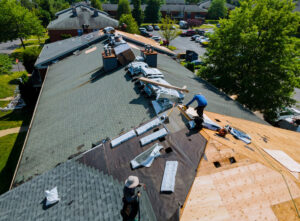 labor workers installing new roof for reasonable cost